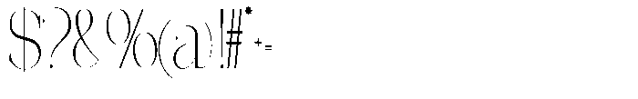 Effidhem Mevagen  Ex Condensed Regular Font OTHER CHARS