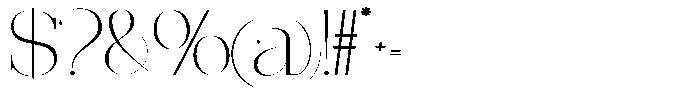 Effidhem Mevagen  Ex Expanded Regular Font OTHER CHARS
