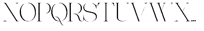 Effidhem Mevagen  Ex Expanded Regular Font UPPERCASE