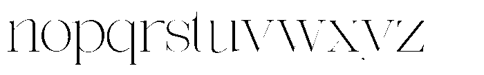 Effidhem Mevagen  Ex Expanded Regular Font LOWERCASE