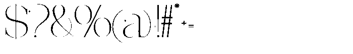 Effidhem Mevagen  Expanded Regular Font OTHER CHARS