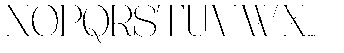 Effidhem Mevagen  Expanded Regular Font UPPERCASE