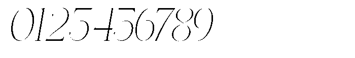 Effidhem Mevagen  Italic Conden Regular Font OTHER CHARS