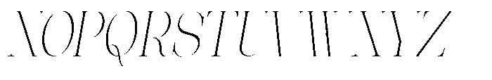 Effidhem Mevagen  Italic Conden Regular Font UPPERCASE