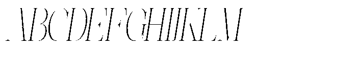 Effidhem Mevagen  Italic Ex Condensed Regular Font UPPERCASE