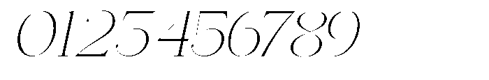 Effidhem Mevagen  Italic Ex Expa Regular Font OTHER CHARS