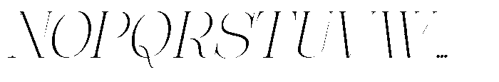 Effidhem Mevagen  Italic Ex Expa Regular Font UPPERCASE