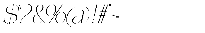 Effidhem Mevagen  Italic Expand Regular Font OTHER CHARS