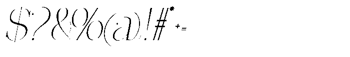 Effidhem Mevagen  Italic Regular Font OTHER CHARS