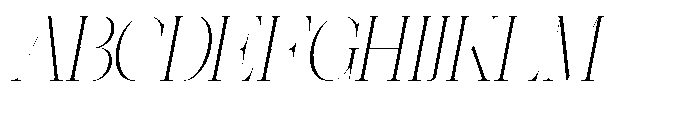 Effidhem Mevagen  Italic Regular Font UPPERCASE