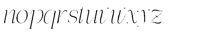 Effidhem Mevagen  Italic Regular Font LOWERCASE