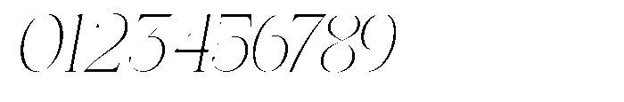 Effidhem Mevagen  Italic Sm Condensed Regular Font OTHER CHARS
