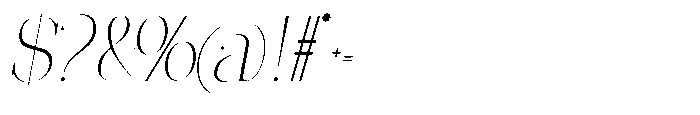 Effidhem Mevagen  Italic Sm Condensed Regular Font OTHER CHARS