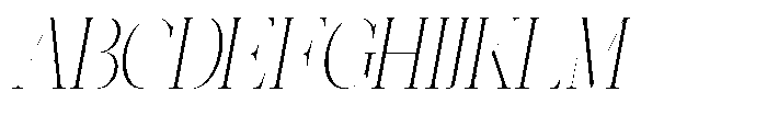 Effidhem Mevagen  Italic Sm Condensed Regular Font UPPERCASE