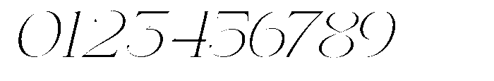 Effidhem Mevagen  Italic Sm Expa Regular Font OTHER CHARS
