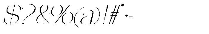 Effidhem Mevagen  Italic Sm Expa Regular Font OTHER CHARS