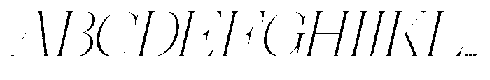 Effidhem Mevagen  Italic Sm Expa Regular Font UPPERCASE