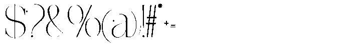 Effidhem Mevagen  Regular Font OTHER CHARS