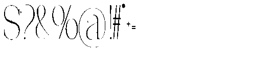Effidhem Mevagen  Scale Regular Font OTHER CHARS