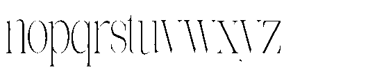 Effidhem Mevagen  Scale Regular Font LOWERCASE
