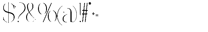 Effidhem Mevagen  Semi Condensed Regular Font OTHER CHARS