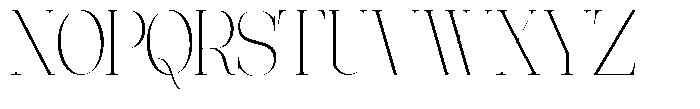 Effidhem Mevagen  Semi Condensed Regular Font UPPERCASE