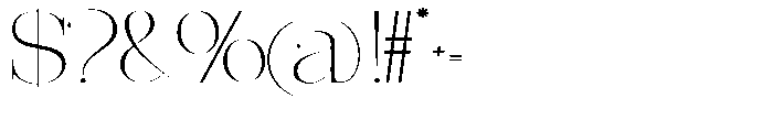 Effidhem Mevagen  Semi Expanded Regular Font OTHER CHARS