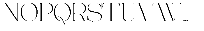 Effidhem Mevagen  Semi Expanded Regular Font UPPERCASE