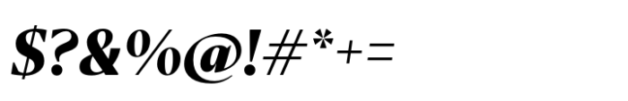 Effigy ExtraBold Italic Font OTHER CHARS