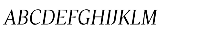 Effigy Light Italic Font UPPERCASE