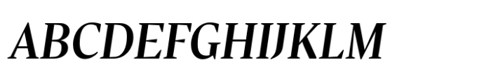 Effigy Medium Italic Font UPPERCASE