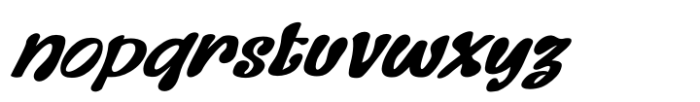 Efista Italic Font LOWERCASE