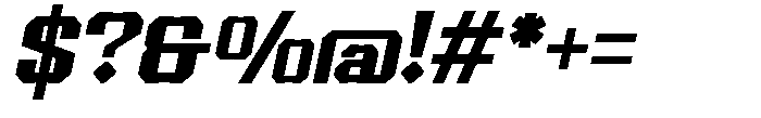 Eforlas Italic Font OTHER CHARS