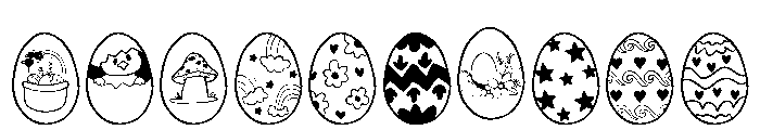 Egg Doodle Font OTHER CHARS
