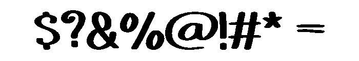 Eggy Parade Regular Font OTHER CHARS