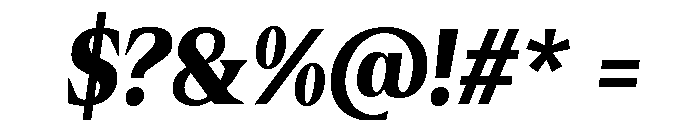 Egika Slant Font OTHER CHARS