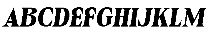 Egika Slant Font UPPERCASE