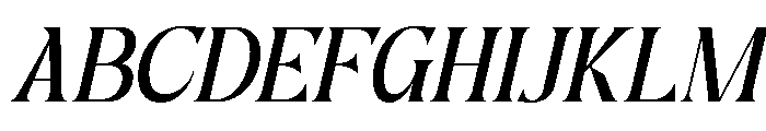 Eglia Slant Font UPPERCASE