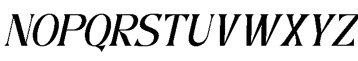 Eglia Slant Font UPPERCASE