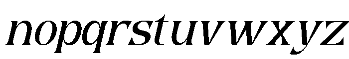 Eglia Slant Font LOWERCASE