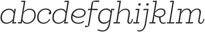 Egalite Thin Italic otf (100) Font LOWERCASE
