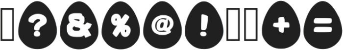 Egg Bunny Regular otf (400) Font OTHER CHARS
