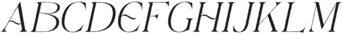 Egmond Rough Italic otf (400) Font UPPERCASE