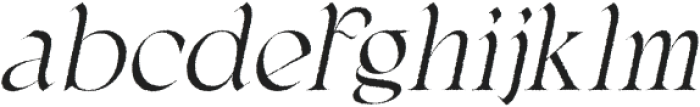 Egmond Rough Italic otf (400) Font LOWERCASE