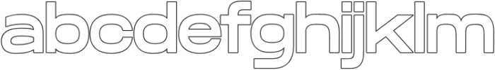 Ego Outline otf (400) Font LOWERCASE