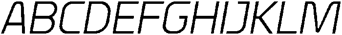 Egosta Thin Italic otf (100) Font UPPERCASE