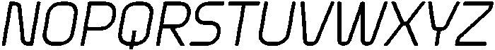 Egosta Thin Italic otf (100) Font UPPERCASE