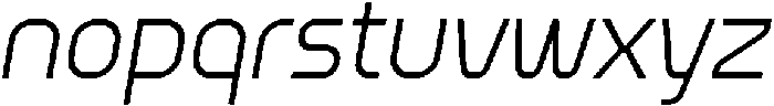 Egosta Thin Italic otf (100) Font LOWERCASE