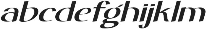 Egovu Slant otf (400) Font LOWERCASE