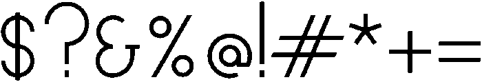 egoist otf (400) Font OTHER CHARS